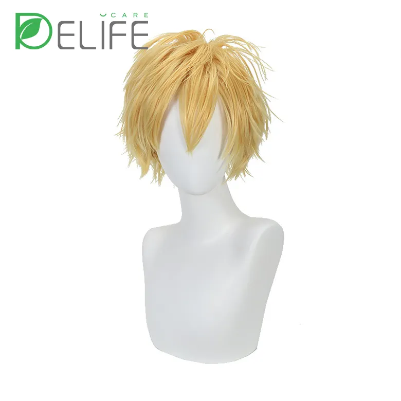 Anime wigs cosplay anime prom Harajuku cos wigs colorful face collection MSN straight hair short hair