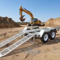 Remorque pour mini-excavatrice de 3,5T galvanisée à chaud