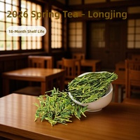 Thé Longjing Dragon Well, zone centrale du Zhejiang, nouvelle récolte 2026, thé vert à l'arôme de haricot, emballage en vrac