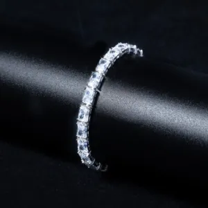 Factory Price 925 Sterling Silver The Best Hip Hop Bracelet Jewelry Diamond Moissanite Tennis Chain Link On Sale