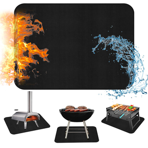 Fireproof <b>Waterproof</b> Oil-Resistant Silicone Fiberglass BBQ Grill <b>Mats</b> for Outdoor Kitchen Grill Protection Reusable Easily - Product Image 1