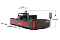 Machine de découpe laser à fibre CNC en acier inoxydable 3015 Laser 3000W