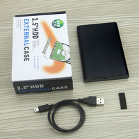 Boîtier de disque dur SATA en aluminium U25E 2,5 pouces, USB2.0, boîte externe portable pour disque dur SSD pour ordinateur portable, livraison gratuite