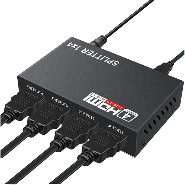 Factory Price 4K*2K 3D Multifunctional HD TV Splitter Mirror Screen Monitor 1 in 4 Out HD Distributor for HDTV DVD PS3 Xbox