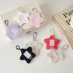 Porte-clés personnalisé en acrylique avec impression, breloque amovible en acrylique, étuis pour cartes photo KPOP et dessins animés - Product Image 2