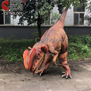 Modèle de dinosaure animatronique réaliste <span class=keywords><strong>Jurassic</strong></span> <span class=keywords><strong>World</strong></span>, dinosaure léger qui marche, dinosaure à chevaucher, à vendre - Product Image 5