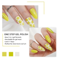 Vernis à ongles en gel 3 en 1, gel en une étape, longue durée, semi-permanent, style français, vernis UV, fournitures d'art des ongles, marque privée