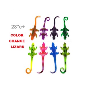Juguetes de Lagarto de TPR Suave OEM que Cambian de Color con la Temperatura, Figuras de Animales de Plástico, Juguetes de Figuras que Cambian de Color con la Temperatura - Product Image 1