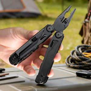 Set di utensili <span class=keywords><strong>in</strong></span> acciaio inossidabile multifunzione pieghevole 17-<span class=keywords><strong>in</strong></span>-<span class=keywords><strong>1</strong></span> nero per la qualità del campeggio all'aperto lama per pinze da te migliorata - Product Image 4