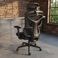 Chaise de bureau ergonomique pivotante en maille de qualité réglable en hauteur, mobilier commercial, chaise de personnel