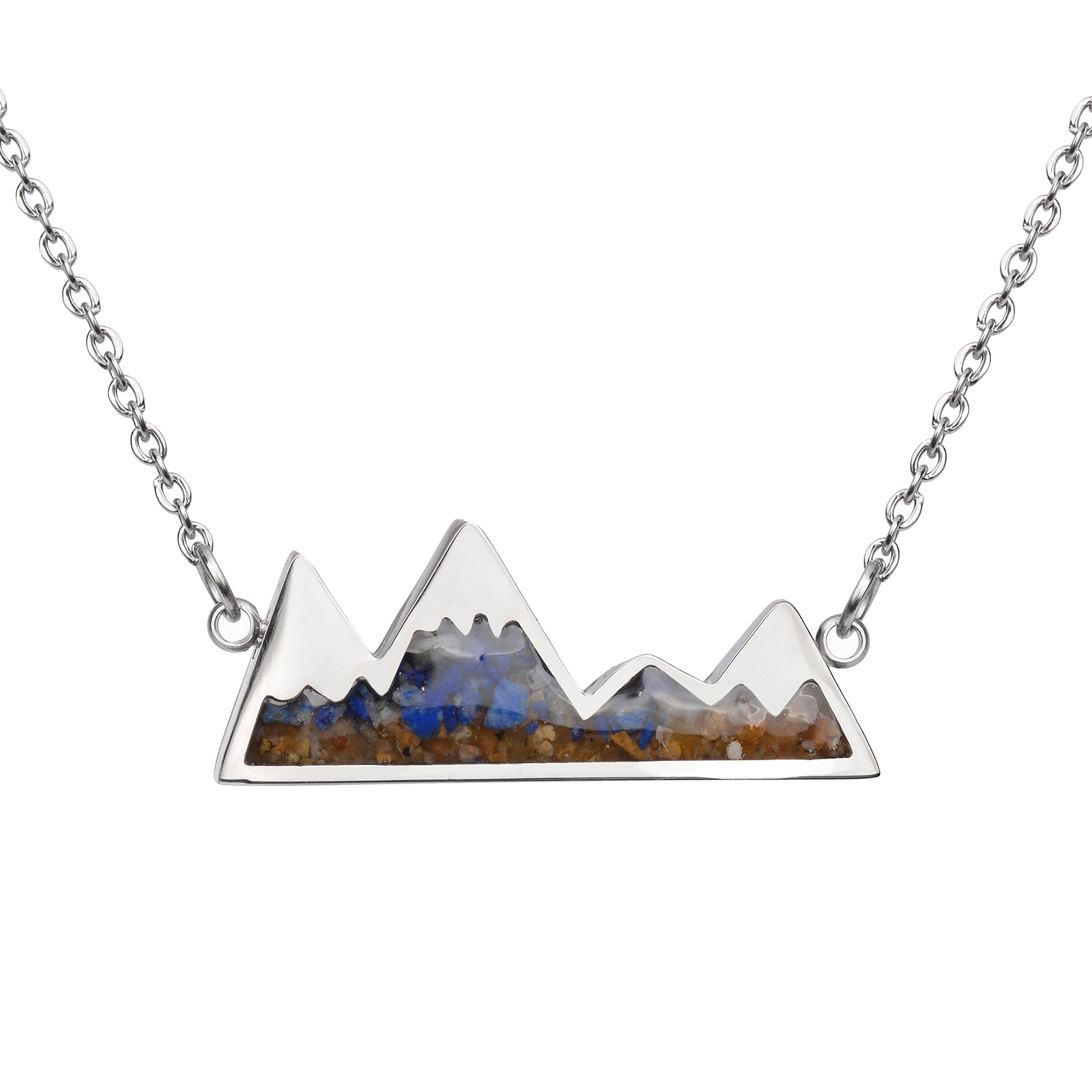 Blue Sodalite+Gold Sand