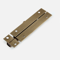 Boulon de porte en laiton massif Serrure à glissière antique Loquet robuste pour fenêtre d'armoire Salle de bain Porte en bois Quincaillerie de meubles