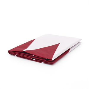 Johnin <span class=keywords><strong>2022</strong></span> Stock prêt 100% polyester style volant double face drapeau de l'État du Qatar - Product Image 6