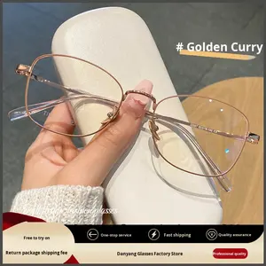 32057X バタフライパンク 大きめフレーム眼鏡 ダニャン眼鏡 処方箋眼鏡 女性用 超軽量 卸売 - Product Image 2