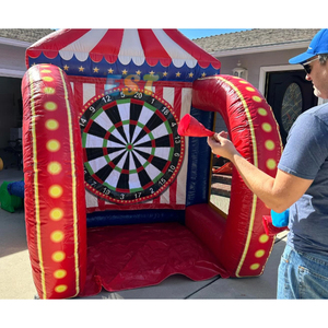 Carnaval de qualité commerciale en plein air Défi pour enfants Jeux de sport <span class=keywords><strong>But</strong></span> de basket-ball gonflable Jeux de fléchettes de football - Product Image 4