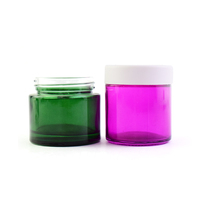 Pot en verre coloré résistant pour enfants, 1 pièce, bac anti-odeur, récipient hermétique de 250ml, avec stylo d'étiquette