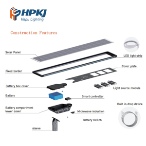 Fabricante de Farolas Solares Integradas Hepu, Luz LED Solar con Diseño Personalizado - Product Image 3