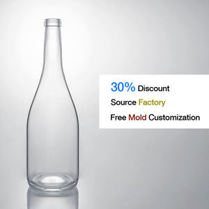 Botella de Vidrio Texturizado <span class=keywords><strong>Premium</strong></span> de 750 ml con Acabado Martillado para Whisky, Ron y Ginebra - Product Image 2