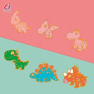 Chengji niños Arte Creativo dibujo juguetes conjunto dinosaurio <span class=keywords><strong>serie</strong></span> DIY cristal pegamento pintura juguete para niños - Product Image 3
