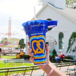 Tasse à boire à emporter en Pp plateau de collation en plastique jetable plateau de fruits à salade partager la tasse avec les supports de bol de collation - Product Image 4