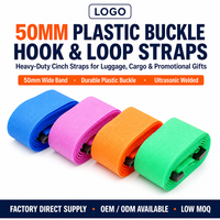 Pour fil bagages livre en gros solide attache ruban attaches de câble réglable en Nylon crochet et boucle attaches de câble sangle avec boucle