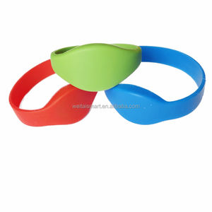 अनुकूलन योग्य 13.56 mhz RFid कैशलेस भुगतान रिस्टबैंड क्लासिक 1k 4k <span class=keywords><strong>nfc</strong></span> सिलिकॉन समायोज्य मिनी टैग em4305 ब्रेसलेट - Product Image 6