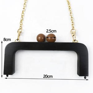 Meetee ZK752 Manici per Borsa in Legno Massello di Alta Qualità, Telaio Classico in Legno alla <span class=keywords><strong>Moda</strong></span> per Pochette e Borse da Donna - Product Image 2