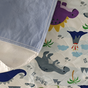 Protège-matelas personnalisé en coton et fibre de bambou pour enfants, réutilisable, imperméable, lavable, avec ailes - Product Image 4