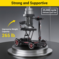 Nouvelle trottinette électrique intelligente à quatre roues pour personnes âgées et handicapées, avec batteries de cyclomoteur et carte à puce, scooter pour personnes à mobilité réduite