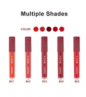 Vente en gros de cosmétiques pour femmes, étiquettes privées, logo personnalisé, couleurs vegan, haute pigmentation, rouge à lèvres liquide mat imperméable