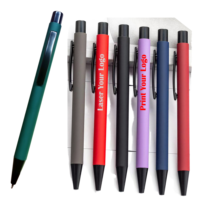 Stylo publicitaire en métal IDO PEN BP8702, faible MOQ, logo personnalisable, multifonctionnel, largeur d'écriture de 1,0 mm, gravure au laser