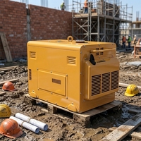 JiWei Power 800W 8kW Einphasiger Leiser Dieselgenerator mit Autostart Offenes Rahmendesign Geräuscharmer Alternator