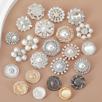 Boutons personnalisés en alliage de zinc, style vintage, en métal doré, avec perles, strass et diamants, carrés, pour jeans et vêtements, sans nickel