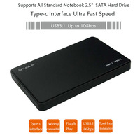 Boîtier en plastique sans outil ShuoLe USB 3.1 6 Gbps pour disques SATA 2,5 pouces, stockage de données portable ultra-rapide