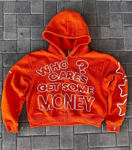 Sudadera con capucha y cremallera con estampado digital 3D de estilo europeo y americano, novedad transfronteriza de marca de moda - Product Image 2