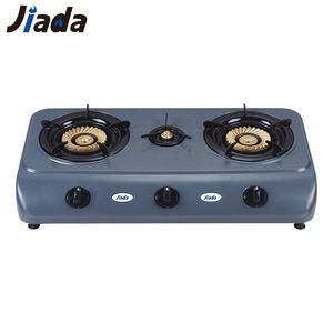 Jiada accensione automatica bruciatore in rame giallo nuovo Design fornello a <span class=keywords><strong>Gas</strong></span> portatile a 2 vie - Product Image 1