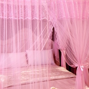 Cama doble de lujo de estilo europeo y americano, dosel retráctil de princesa, cama de dormitorio real, <span class=keywords><strong>mosquitera</strong></span> - Product Image 6