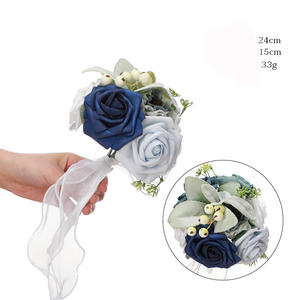 <span class=keywords><strong>Bouquet</strong></span> <span class=keywords><strong>de</strong></span> mariage <span class=keywords><strong>en</strong></span> rose, anneau <span class=keywords><strong>en</strong></span> métal doré, guirlande portable, fleurs artificielles <span class=keywords><strong>de</strong></span> <span class=keywords><strong>mariée</strong></span>, couronne, décoration <span class=keywords><strong>de</strong></span> la maison - Product Image 2