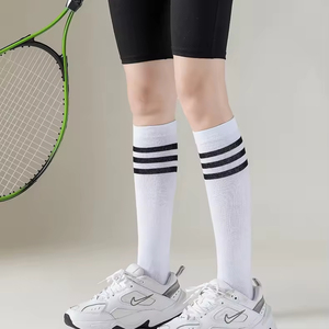 Unisex Student Pupil Kids Striped Over <b>Knee</b> Long Sports <b>Socks</b> Soccer Baseball Football Stockings for Girl Boys <b>High</b> Quality - Product Image 4