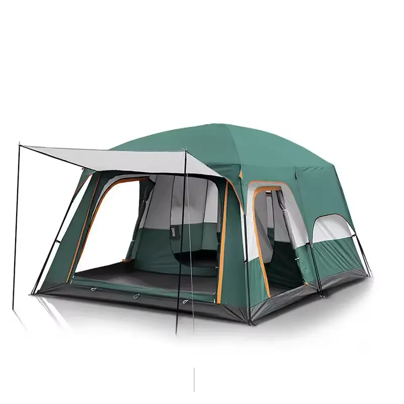 Draagbare Grote Camping Tent Outdoor 4 Personen Waterdicht Tent Huis Eenvoudig Te Installeren Fabriek Groothandel