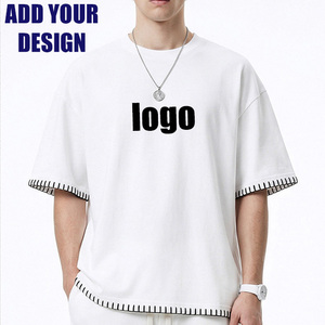 Wholesale Blank Homme Personalized T‑Shirts O‑Neck Short Sleeve Plain Casual Tshirt Printing Customized T shirts For Men - Product Image 1