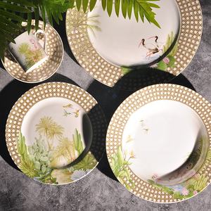 Mode Style Nordique Classique Décors À La Maison En Céramique Vaisselle Plats Assiettes - Product Image 1