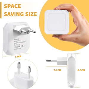 Plug-in dẫn ánh sáng ban đêm với tự động hoàng hôn để bình minh cảm biến, điều chỉnh độ sáng ấm trắng đèn cho hành lang, phòng ngủ, phòng trẻ em - Product Image 2