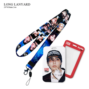 卸売り K-POP アイドルグループ Stray Kids KARMA FELIX HYUNJIN BANG CHAN フォトカードケース付き ロング ランヤード ネックストラップ - Product Image 2
