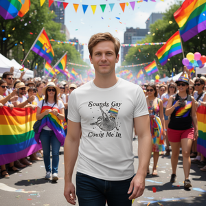 Camiseta de manga larga Sounds Gay Count Me In Raccoon Lgbt Pride - Product Image 3