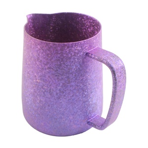 Jarra Espumadora de Leche de Titanio Portátil, Capacidad de 350 ml, Escala de Medición Transparente en el Interior - Product Image 4