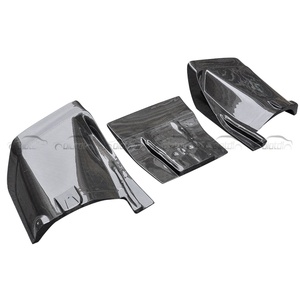 Diffuseur en fibre de carbone véritable, aileron arrière, ailettes de pare-chocs, spoiler, séparateur pour Audi R8 2008-2015, tuning automobile - Product Image 4