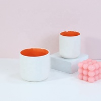 YBH gros conteneur de bougie en céramique pots de bougie vides de luxe pour décor de noël récipients de bougie en porcelaine avec couvercle