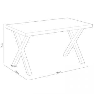 Mesa de comedor elegante X-Loft 160, muebles para el hogar para el comedor - Product Image 1