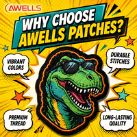 Patch en caoutchouc PVC personnalisé, logo en relief 3D, étiquette pour sacs à dos, vestes, chapeaux, cadeaux promotionnels, service OEM durable, AWELLS